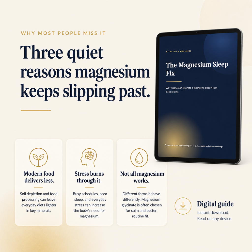 The Magnesium Sleep Fix — Guide to Magnesium Glycinate & Better Sleep
