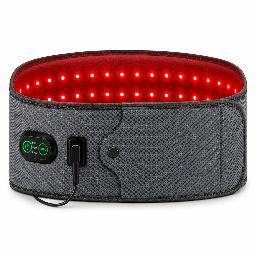 Vitalytics Restore Belt — Red Light Therapy Lower Back Recovery Belt with 660nm & 850nm Dual-Wavelength LEDs